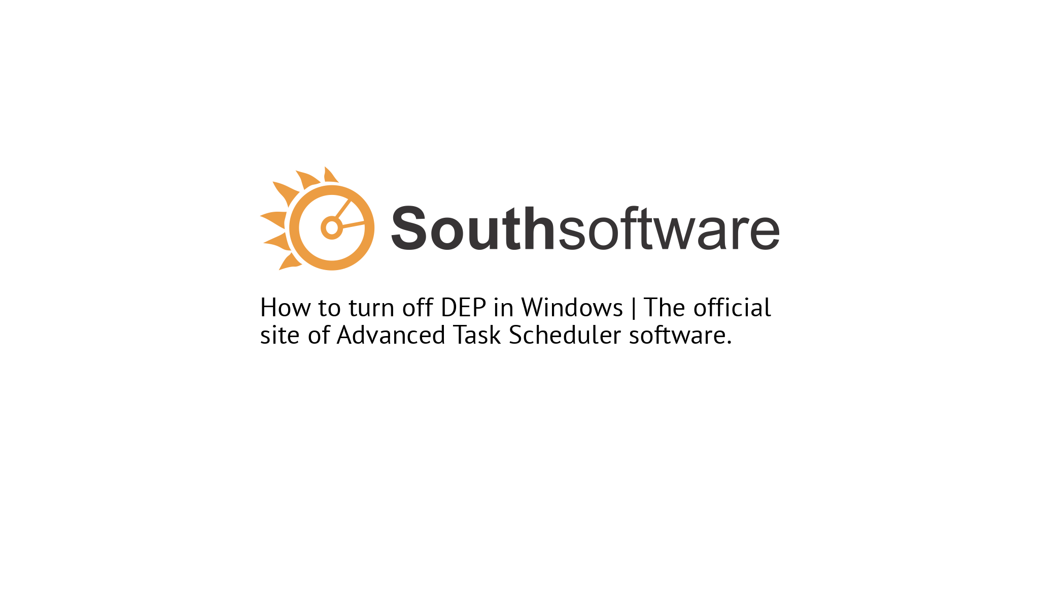 How to turn off DEP in Windows | The official site of Advanced Task ...